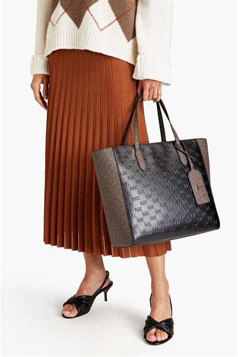 Michael Kors embossed tote